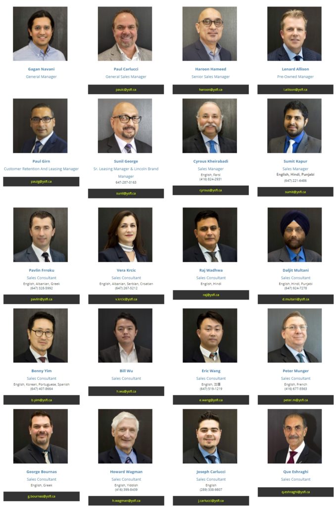 Yonge Steeles Ford Staff