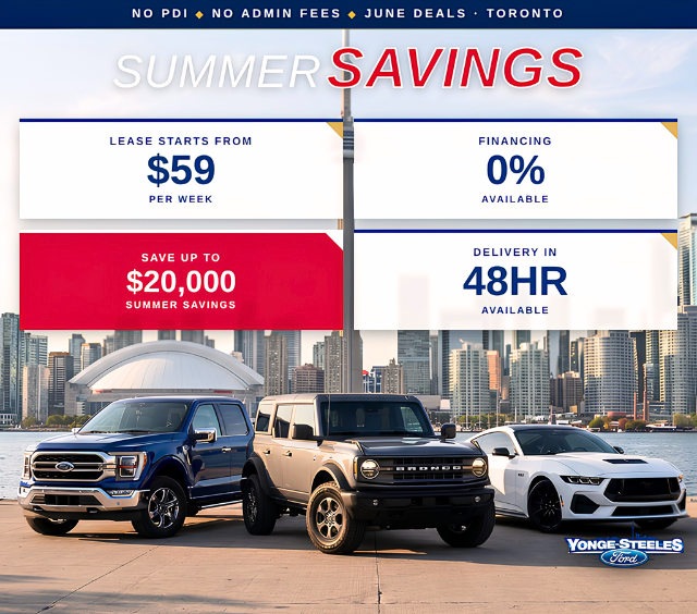 Best ford car deals in Toronto