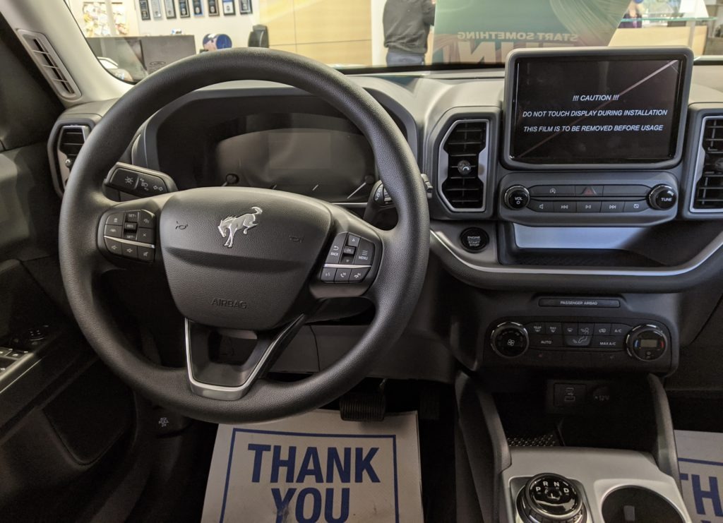 2021 Ford Bronco interior in Toronto