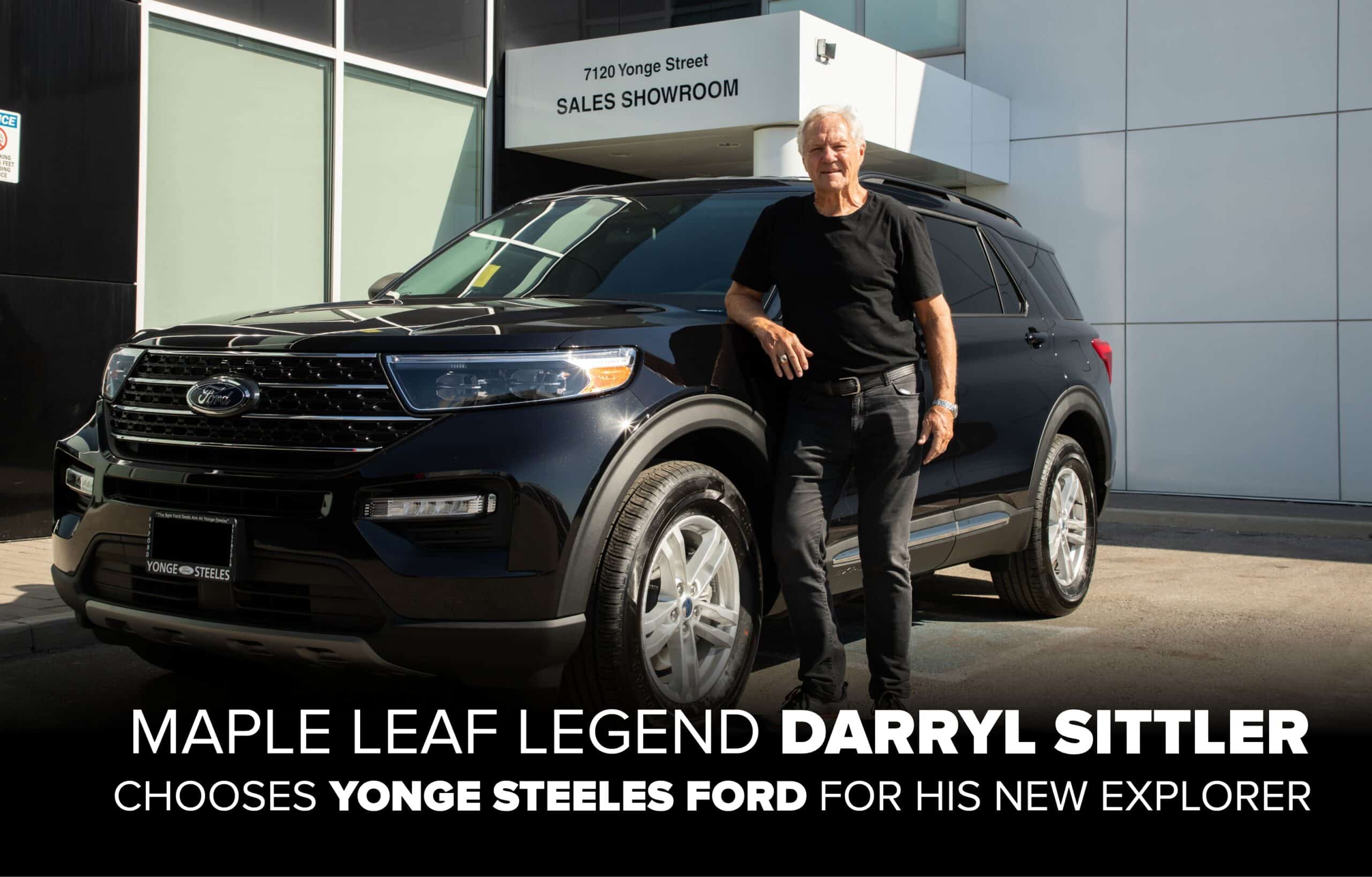 Darryl Sittler with his New Ford Explorer